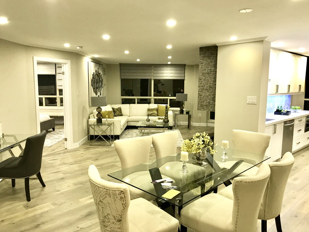 Image depicts the inside of a condo from a interior painting project in Toronto.
