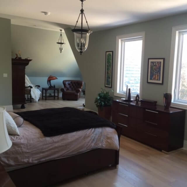 bedroom painting project in Milton