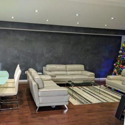 living room painting project in Caledon