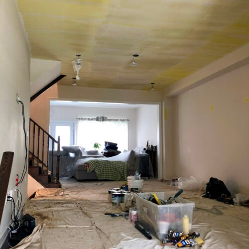 Arkadys interior painting project in Grimsby