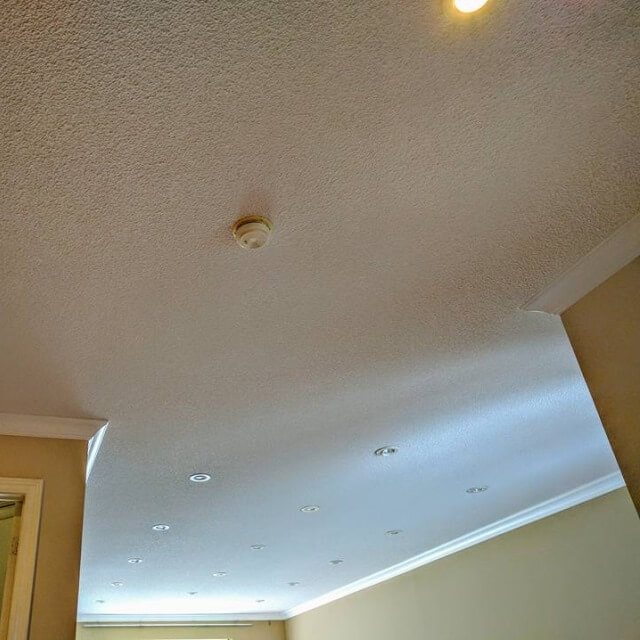 Arkadys popcorn ceiling removal project in Concord